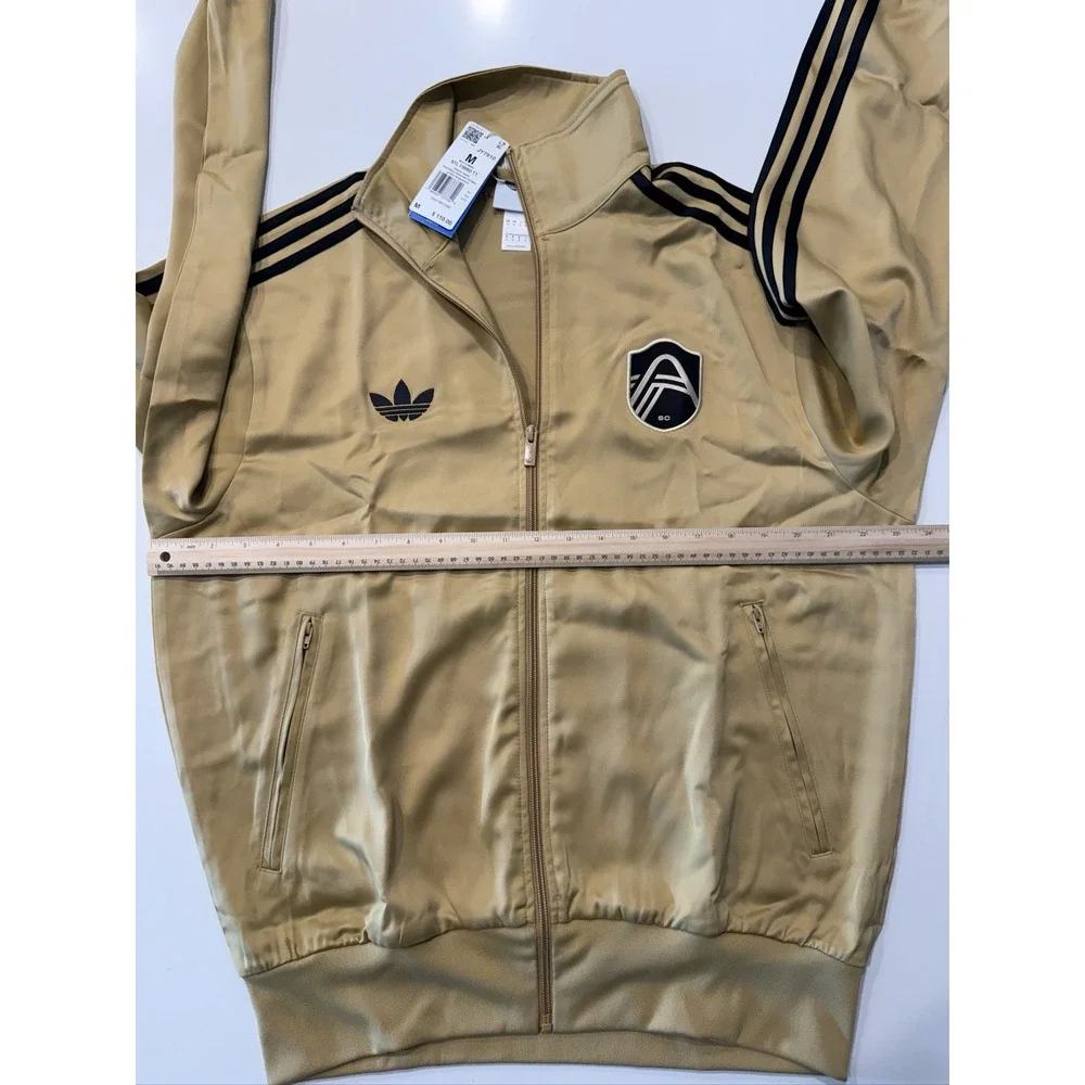 Adidas St. Louis SC Firebird Track Top Men's M Golden Beige JY7910 Jacket
